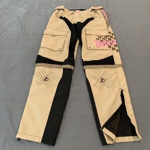Damzl Pants Womens XL 16/18 Cargo Moto Bionic Ripstop Embroidered Mesh